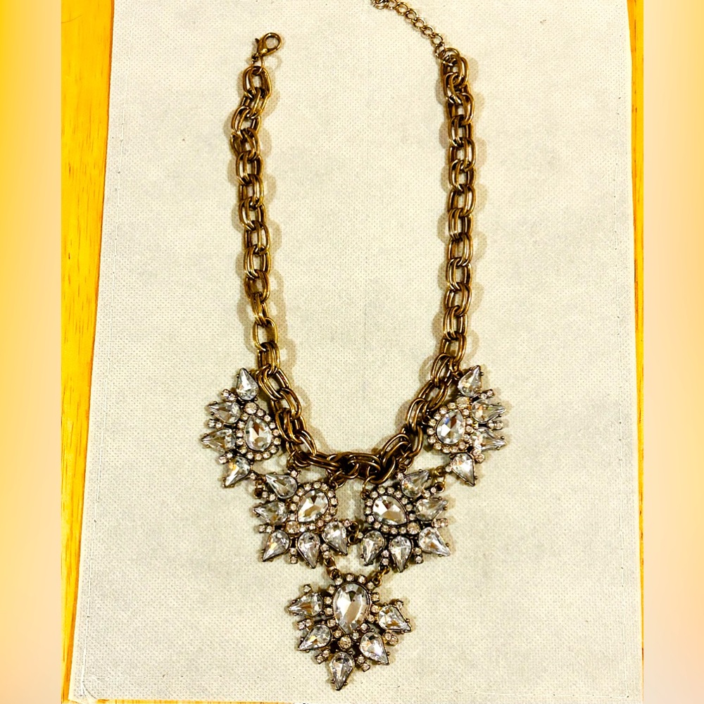 Costume jewelry goldstone and rhinestones.